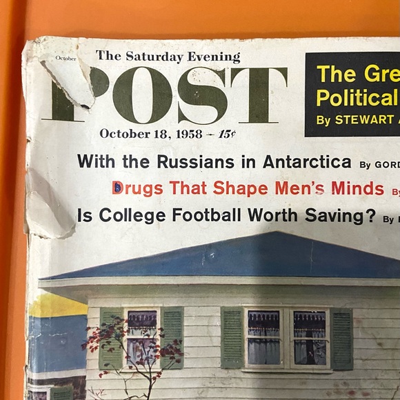 The Saturday Evening Post October 18, 1958 Vintage Politics News Magazine Issue - Picture 4 of 4